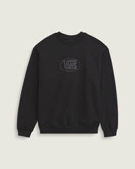 Men Vans Classic Oval Crew Sweatshirt in Black