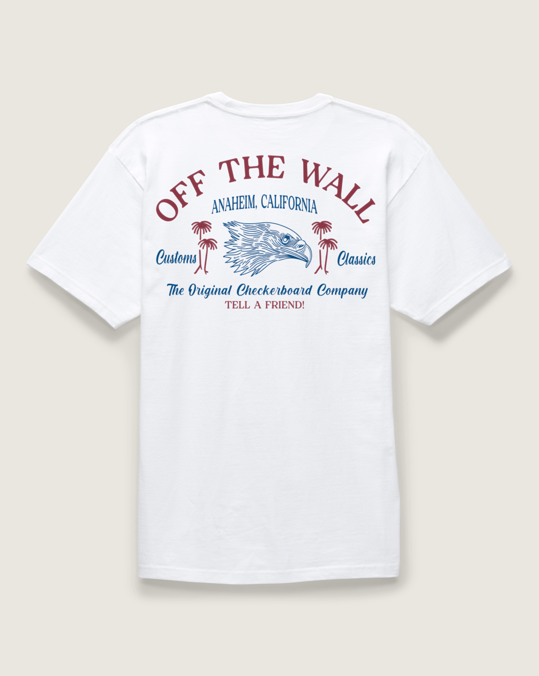 Men Vans Homeward T-Shirt in White