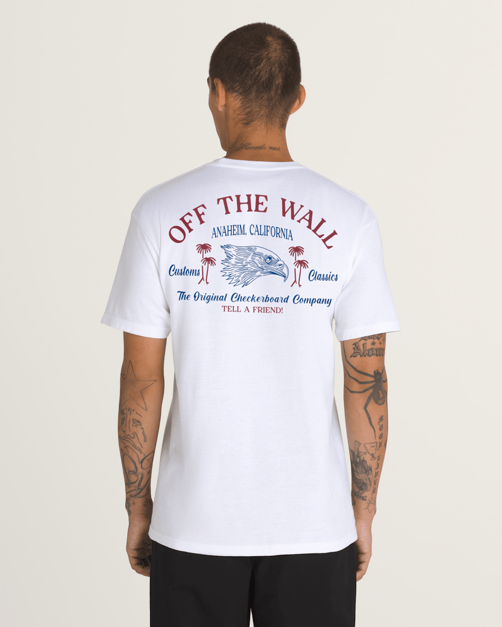 Men Vans Homeward T-Shirt in White