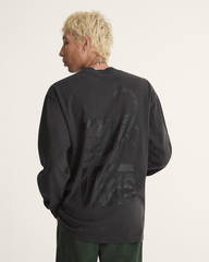 Men Vans Scorpio Long Sleeve T-Shirt in Black