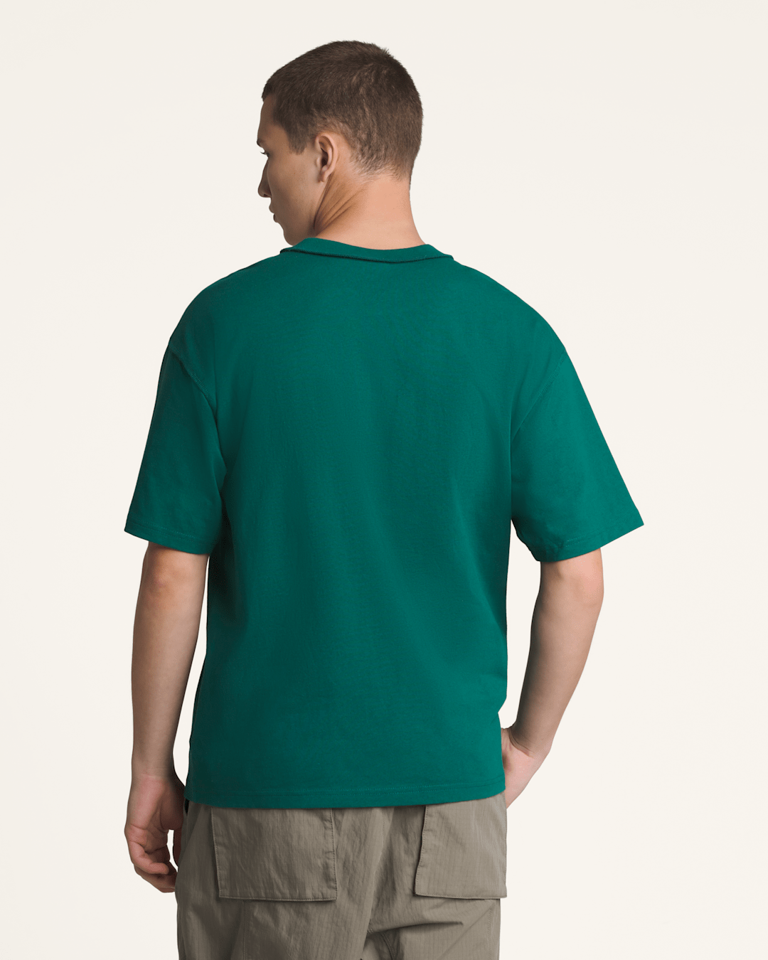 Men Vans Premium Short Sleeve T-Shirt in Rain Forest Green