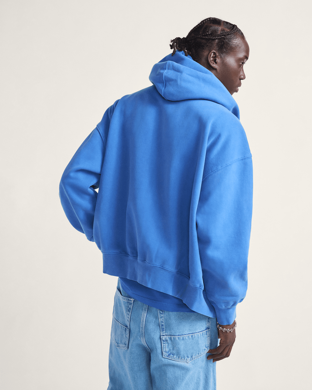 Men Vans Premium Zip Hoodie in True Blue