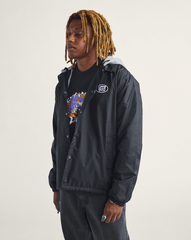 Men Vans Riley Hooded Coach's Jacket in Black
