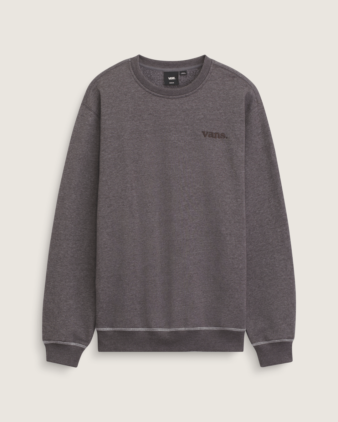 Men Vans Vans 66 Crew Sweatshirt in Asphalt Grey