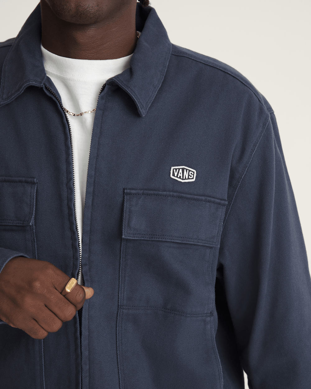 Men Vans Mcavoy Station Jacket in Parisian Night Blue