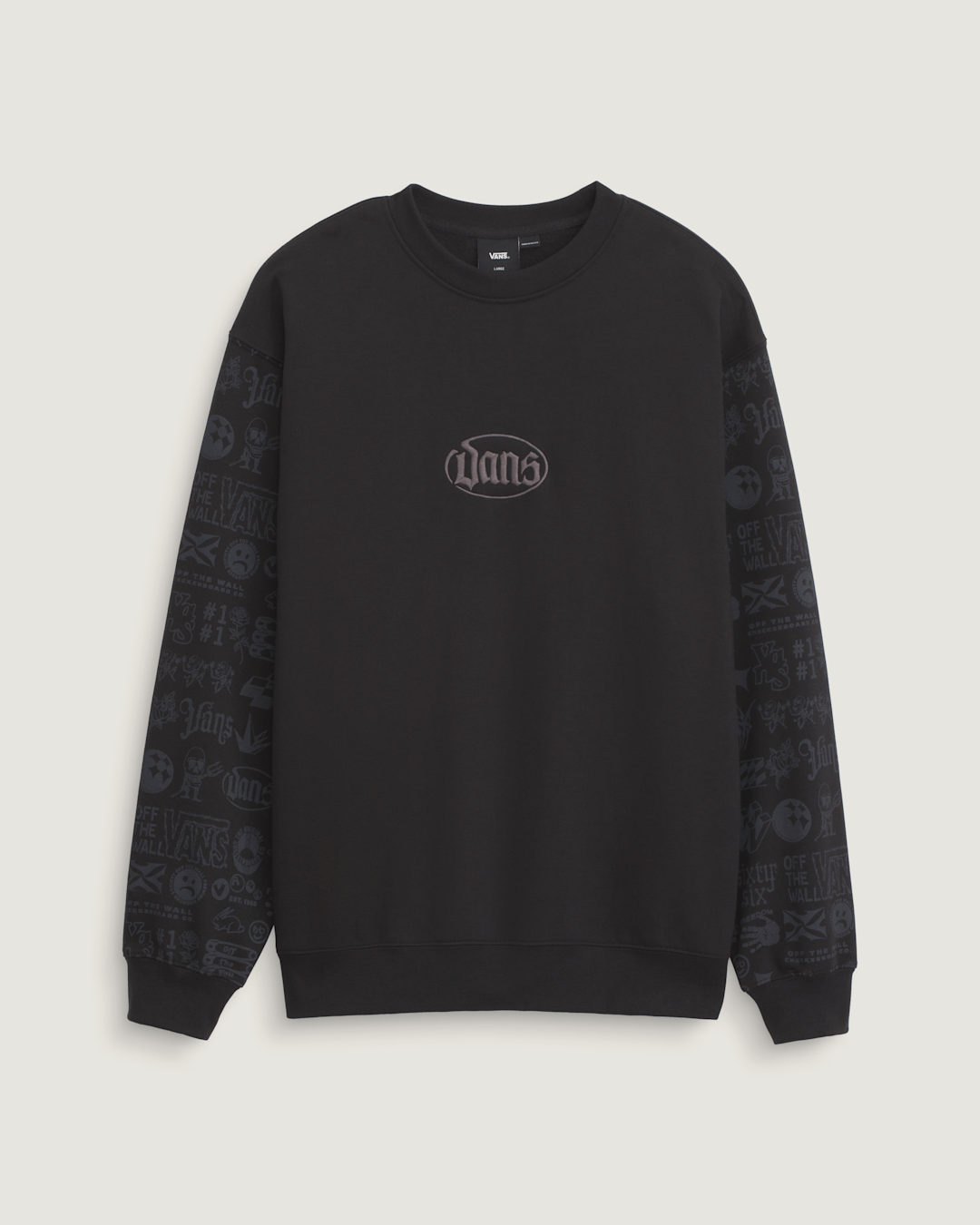 Men Vans Mixed Lot Crew Sweatshirt in Black