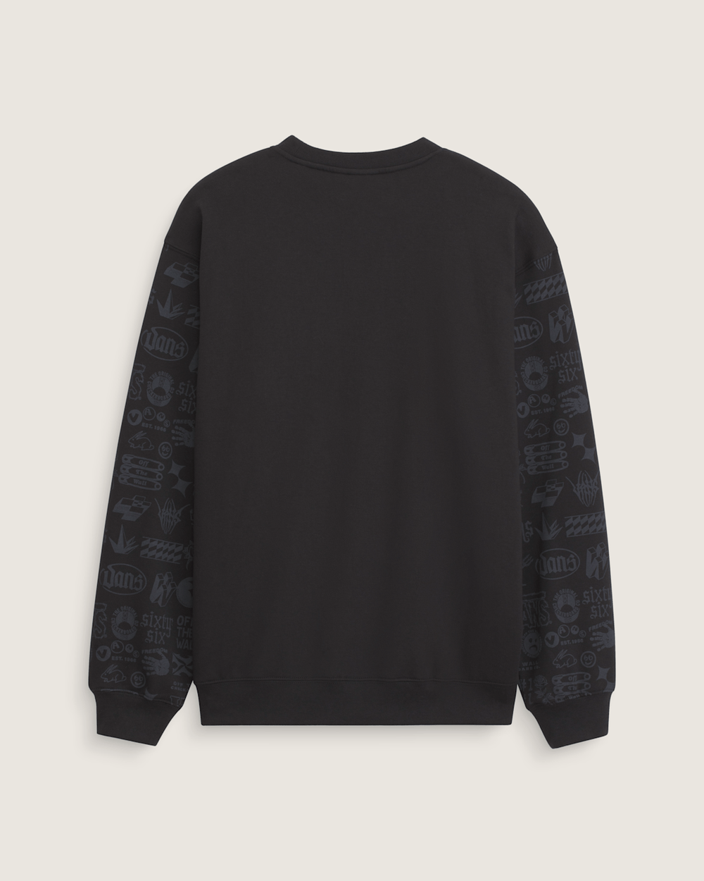 Men Vans Mixed Lot Crew Sweatshirt in Black