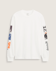 Men Vans Stormcast Long Sleeve T-Shirt in Marshmallow White