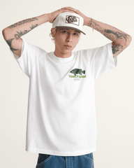 Men Vans Bait and Tackle T-Shirt in White