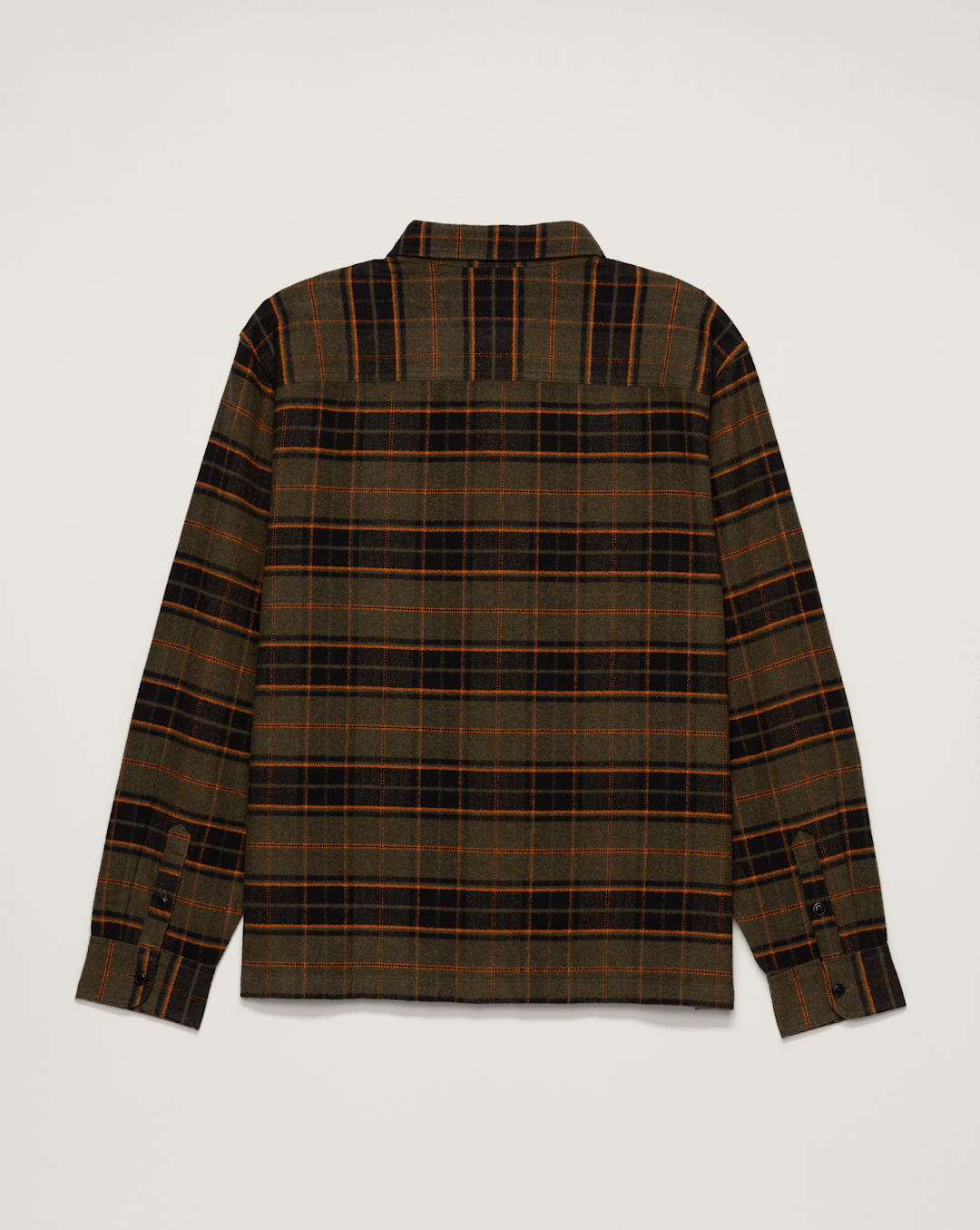 Men Vans Premium Flannel Shirt in Grape Leaf Green