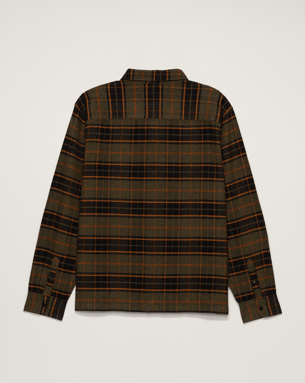 Men Vans Premium Flannel Shirt in Grape Leaf Green