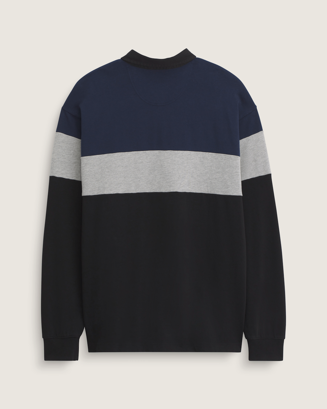 Men Vans Andy Rugby Long Sleeve Shirt in Black
