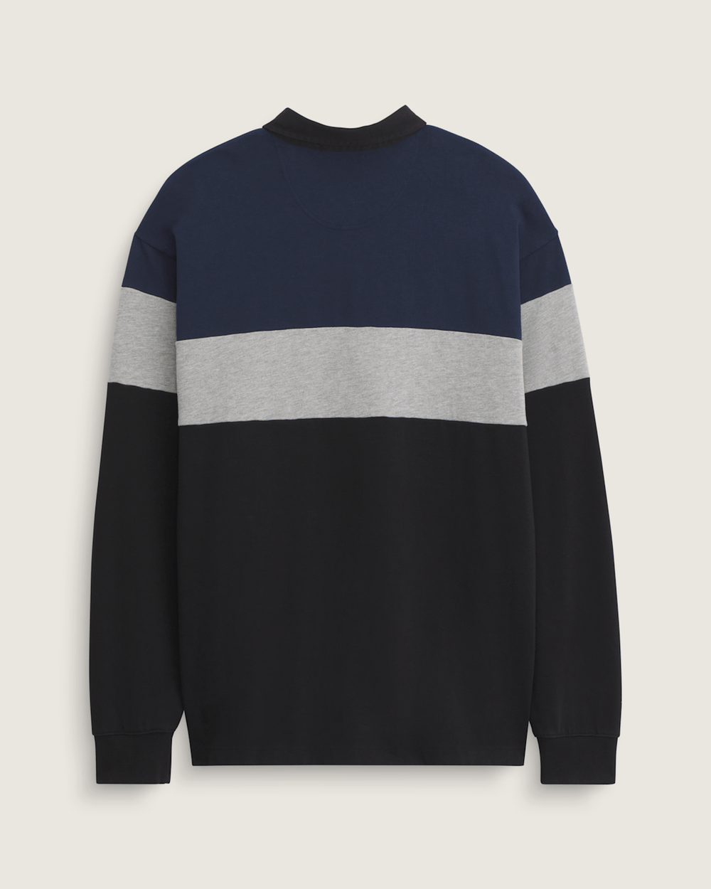 Men Vans Andy Rugby Long Sleeve Shirt in Black