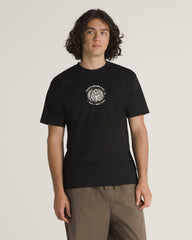 Men Vans Wheelin in the Years T-Shirt in Black