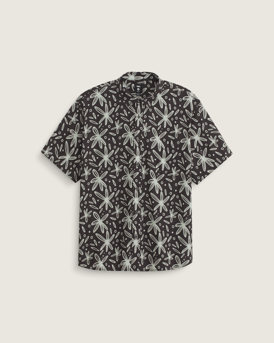 Men Vans Havenrock T-Shirt in Phantom Black / White