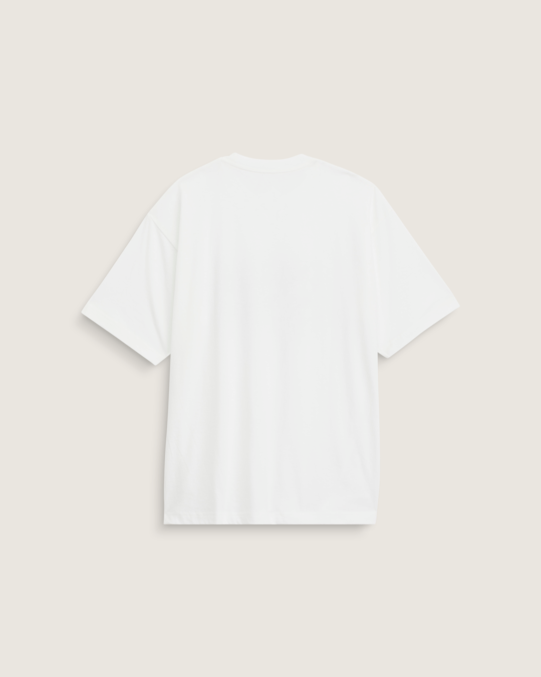 Men Vans Style Tips T-Shirt in Marshmallow White