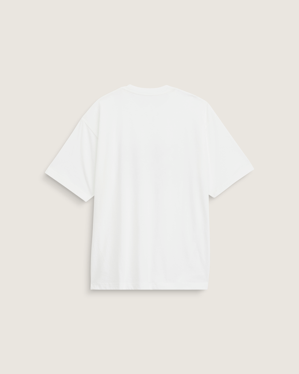 Men Vans Style Tips T-Shirt in Marshmallow White