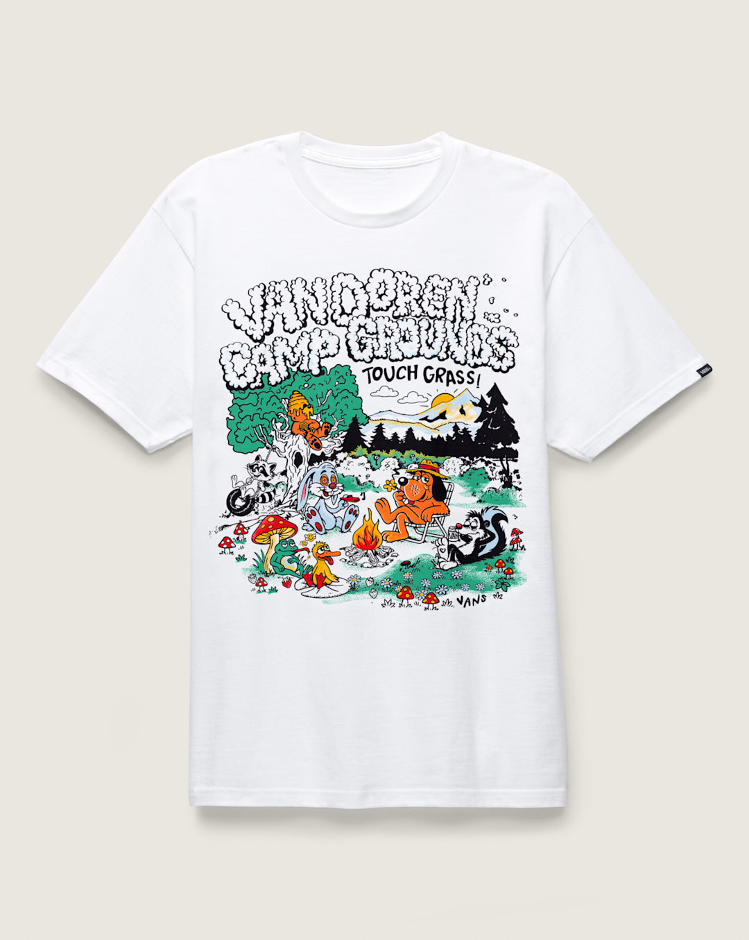 Men Vans Camp Van Doren T-Shirt in White