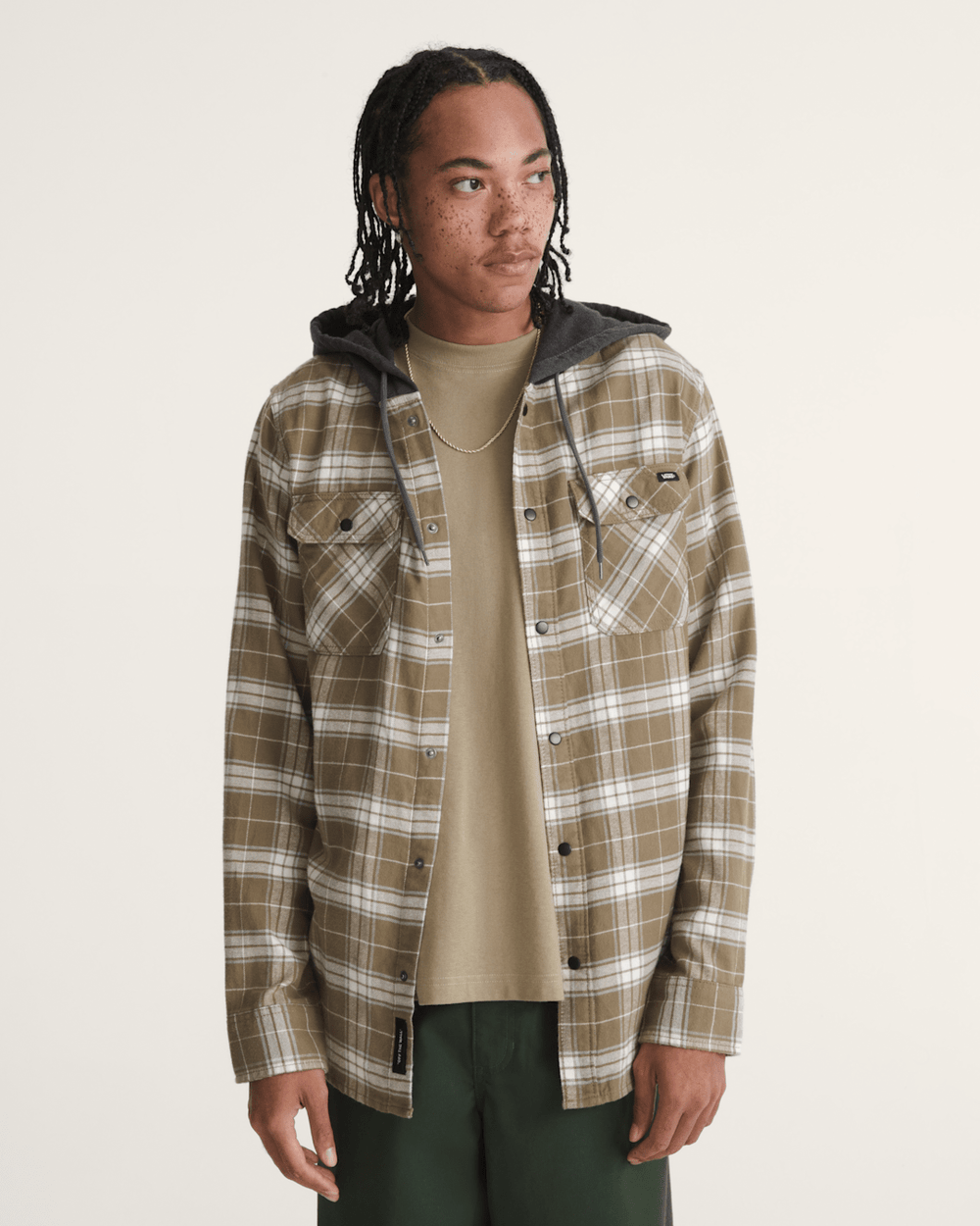 Men Vans Parkway II Shirt in Bay Leaf Green