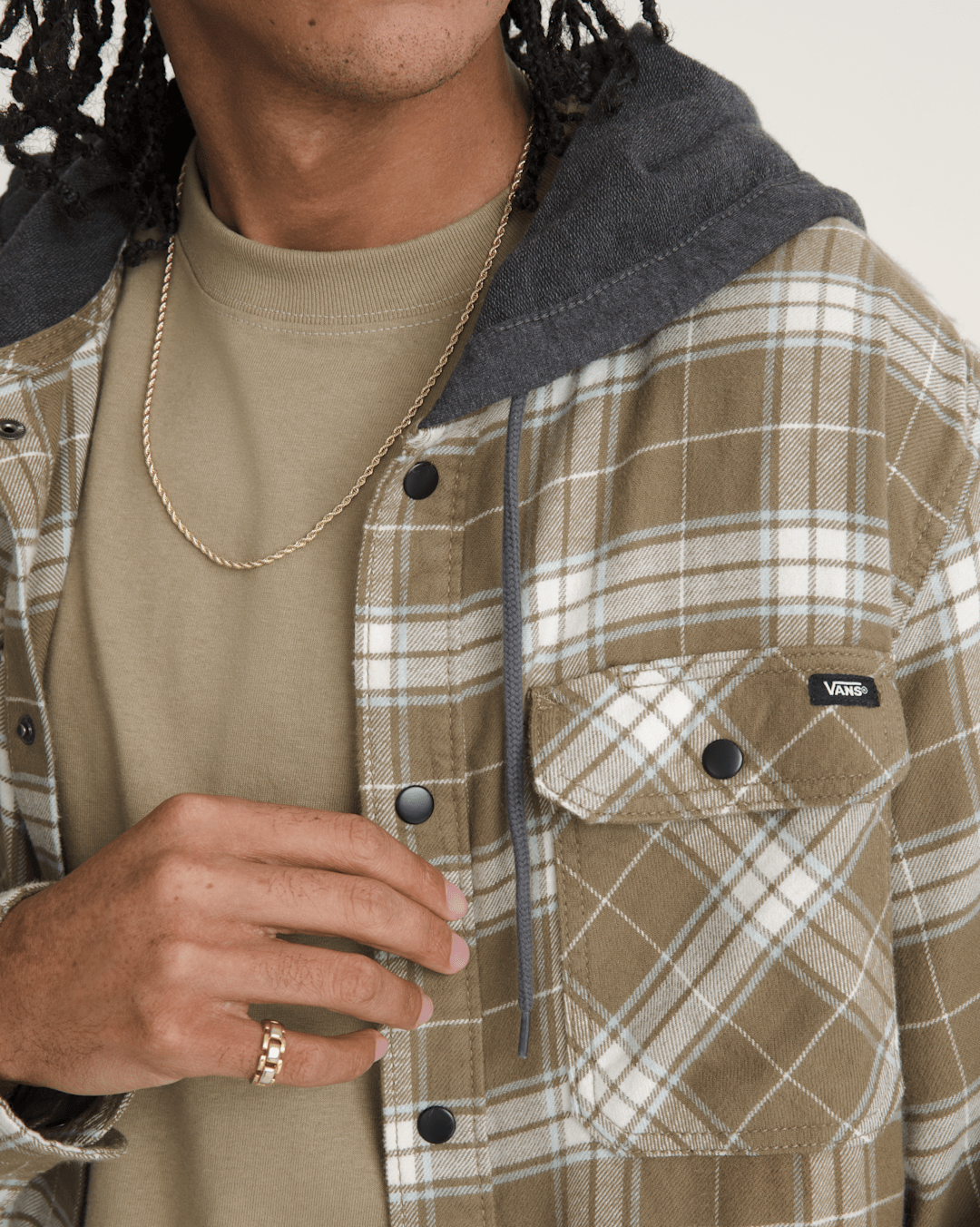 Men Vans Parkway II Shirt in Bay Leaf Green
