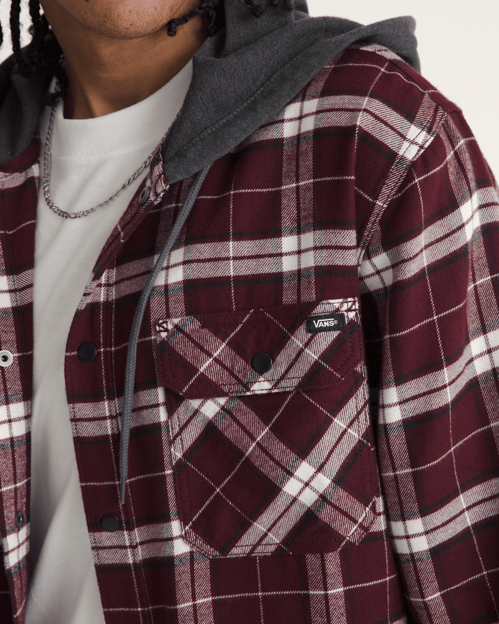Men Vans Parkway II Shirt in Port Royale Red
