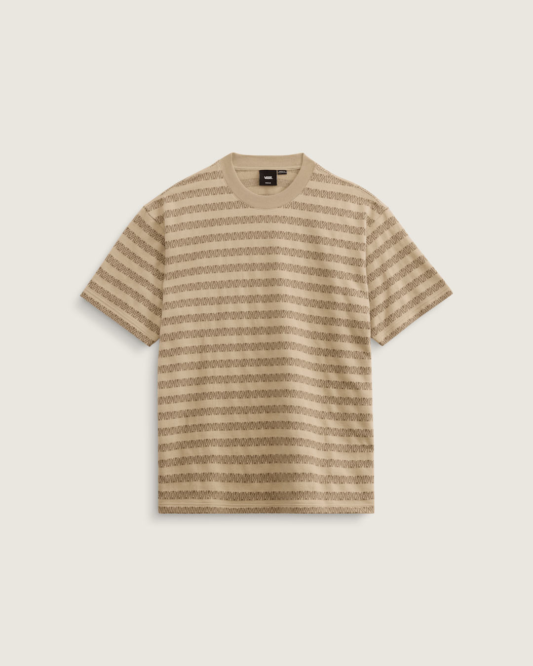 Men Vans Palmer Jacquard Knit T-Shirt in London Fog Beige