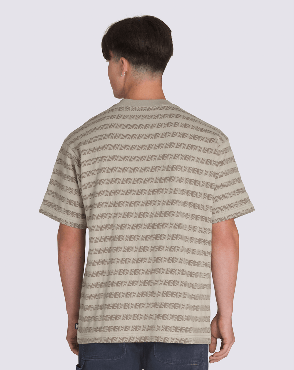 Men Vans Palmer Jacquard Knit T-Shirt in London Fog Beige