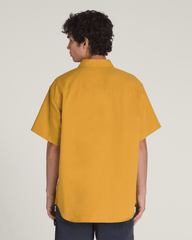 Men Vans Lawson Solid Woven Shirt in Harvest Gold Yellow