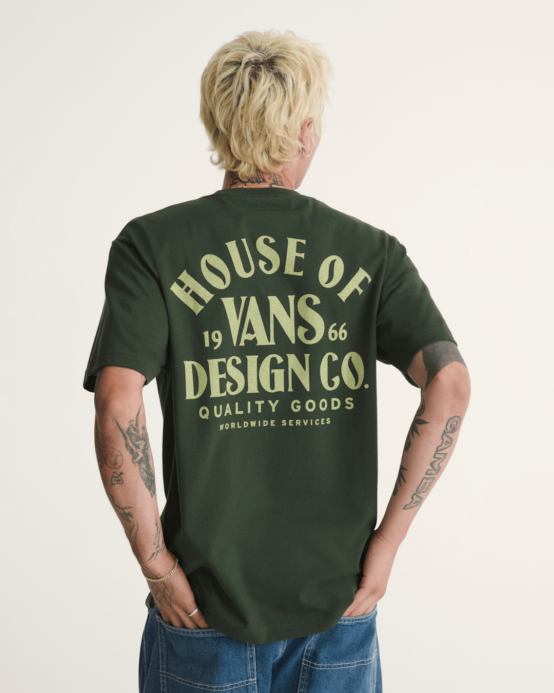 Men Vans Vans HOV T-Shirt in Dried Kelp Green