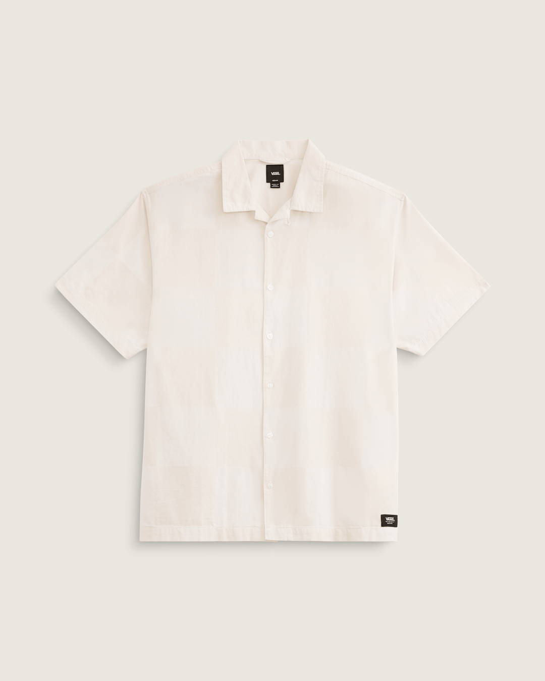 Men Vans Kessler Checkerboard Woven Shirt in Checkerboard White