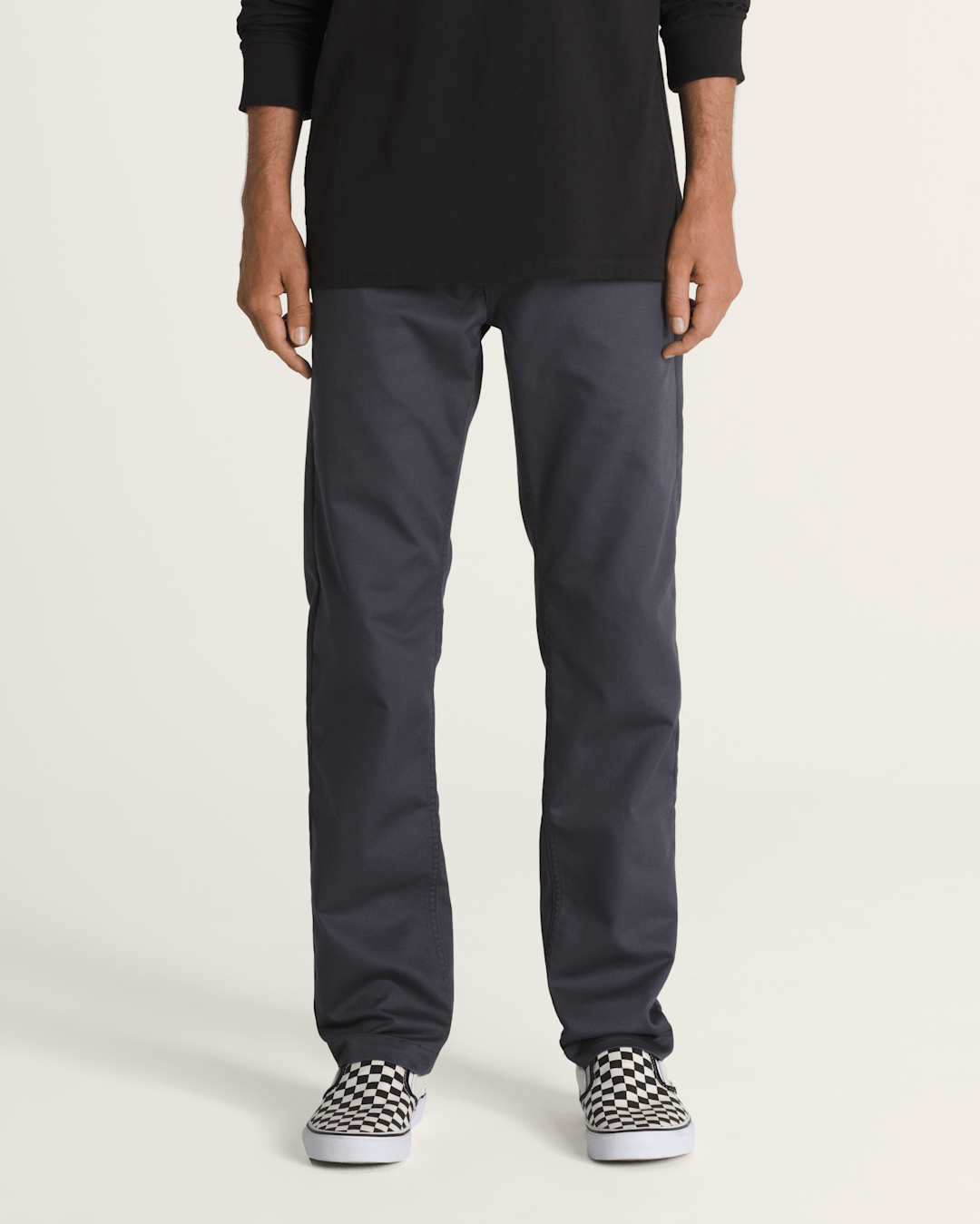 Men Vans Authentic Chino Slim Pants in Asphalt Grey