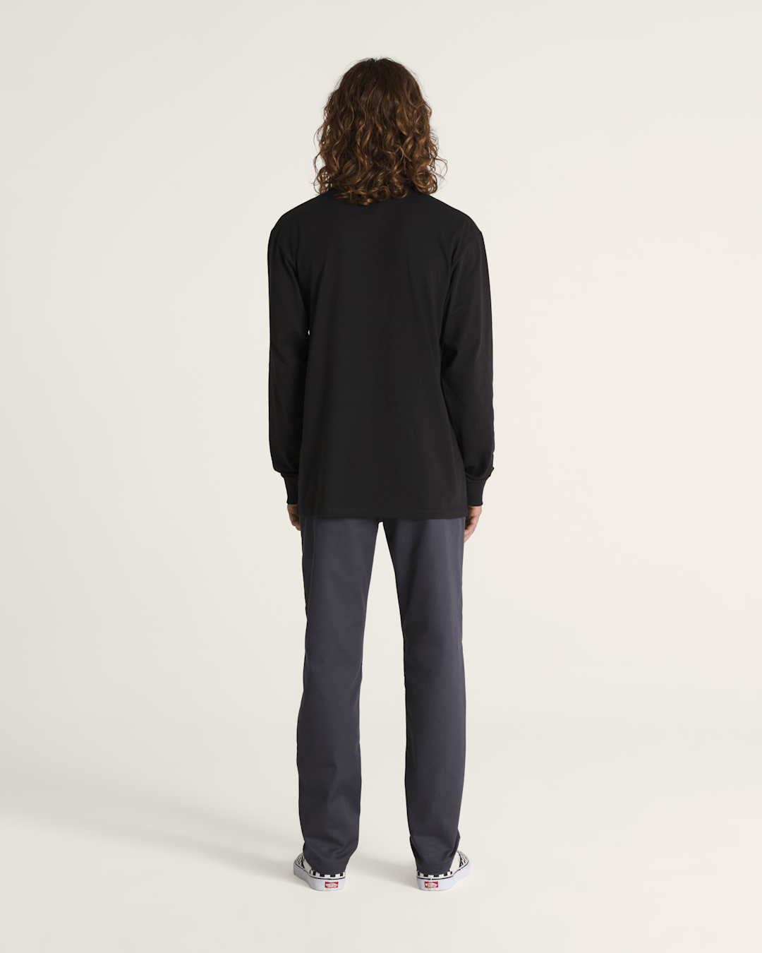 Men Vans Authentic Chino Slim Pants in Asphalt Grey