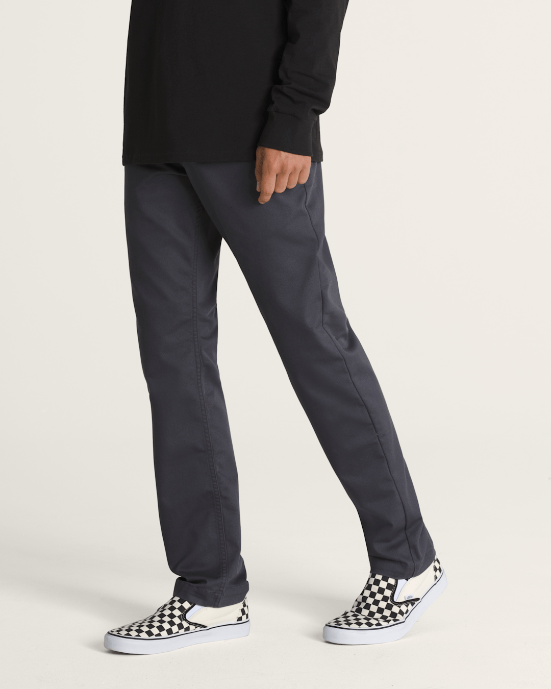 Men Vans Authentic Chino Slim Pants in Asphalt Grey