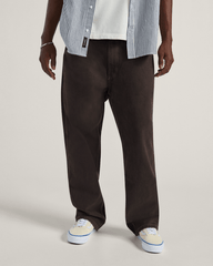 Men Vans Skate Check-5 Loose Denim Pants in After Dark Brown