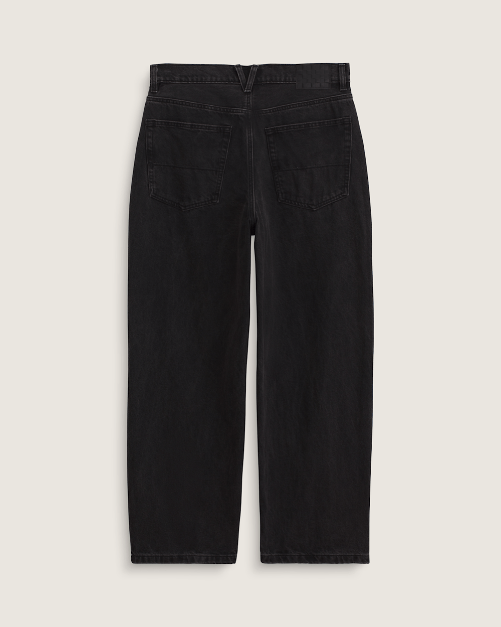 Men Vans Check-5 Baggy Denim Pants in Black