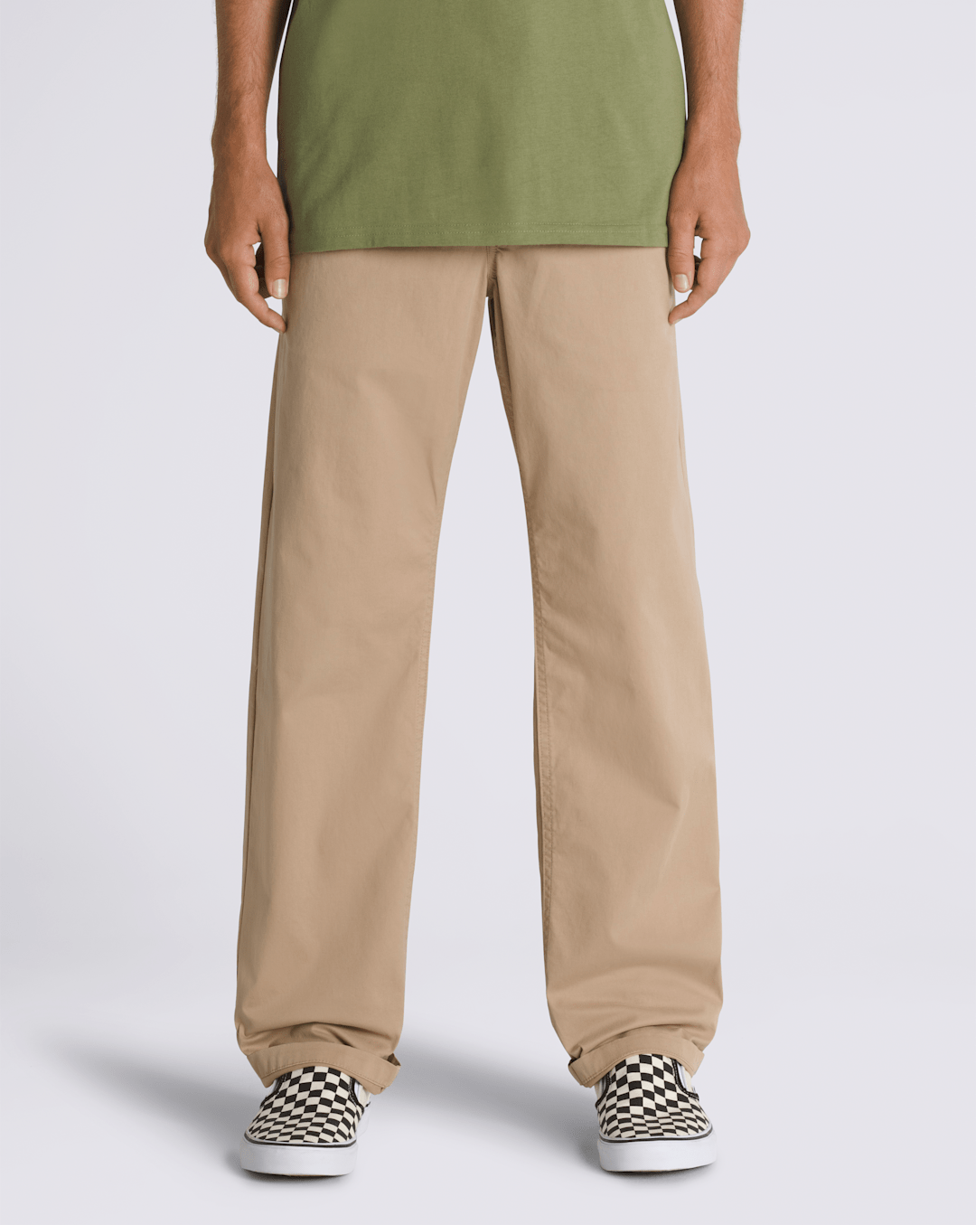 Men Vans Range Relaxed Elastic Pants in Incense Brown
