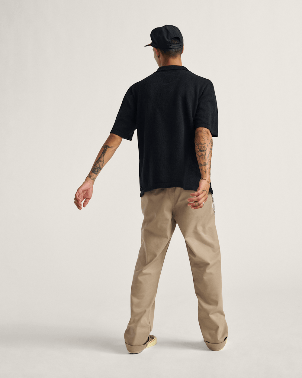 Men Vans Authentic Chino Relaxed Pants in Desert Taupe Brown