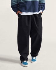 Men Vans Range Baggy Tapered Elastic Waist Pant Black