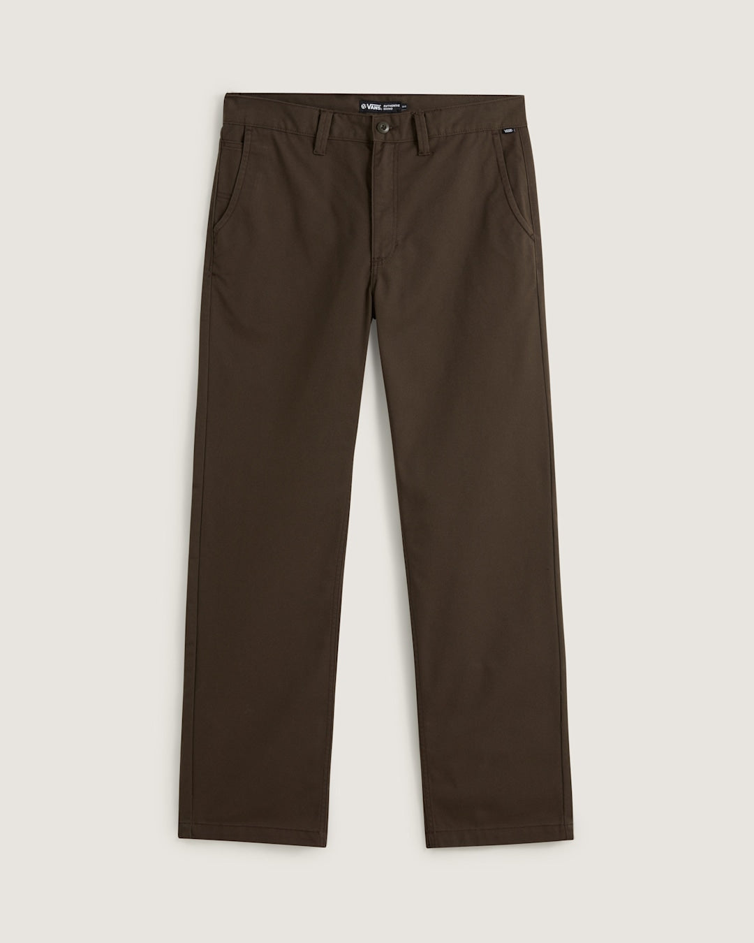Men Vans Authentic Chino Relaxed Pants in Coal Brown