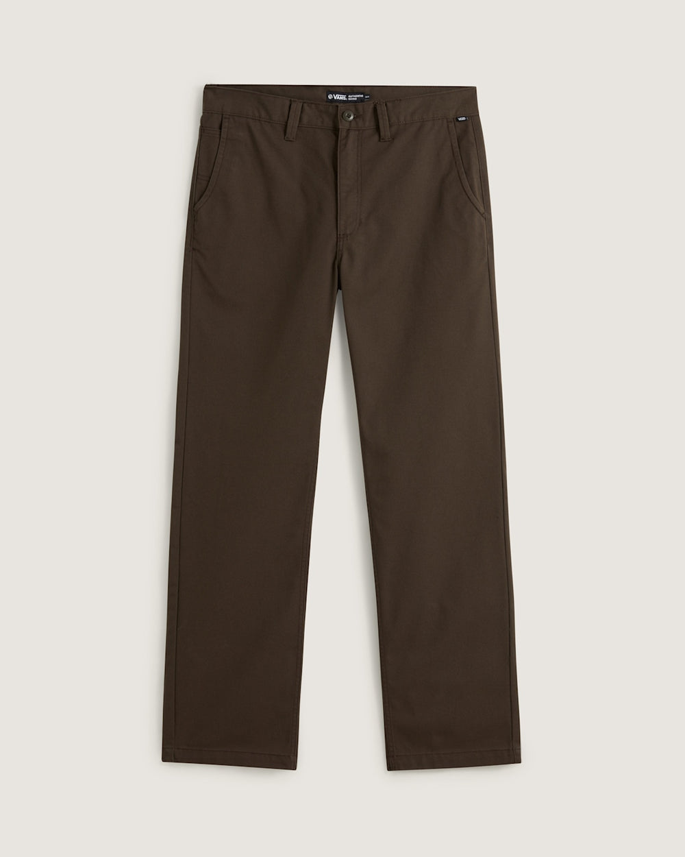 Men Vans Authentic Chino Relaxed Pants in Coal Brown