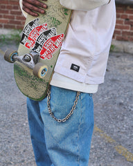 Men Vans Check-5 Baggy Denim Pants in Stonewash Blue