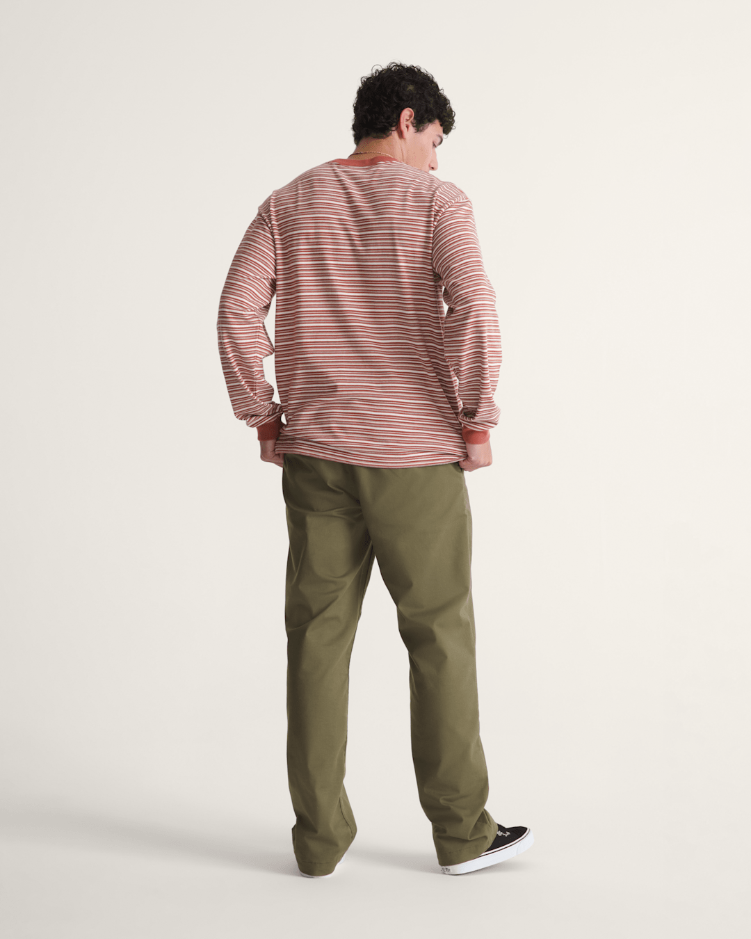Men Vans Authentic Chino Straight Pant in Mossy Olive Green