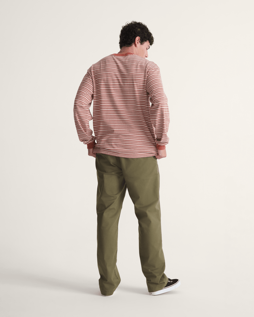 Men Vans Authentic Chino Straight Pant in Mossy Olive Green