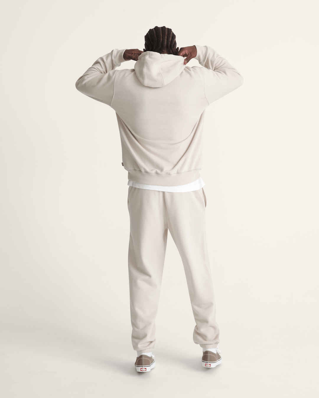 Men Vans Vans 66 Sweatpants in Taupe Mist Grey