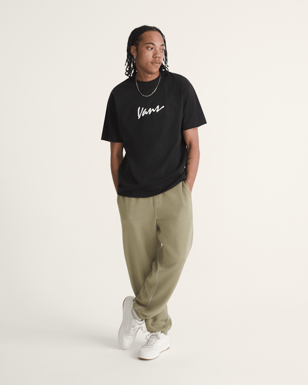 Men Vans Vans 66 Sweatpants in Bay Leaf Green