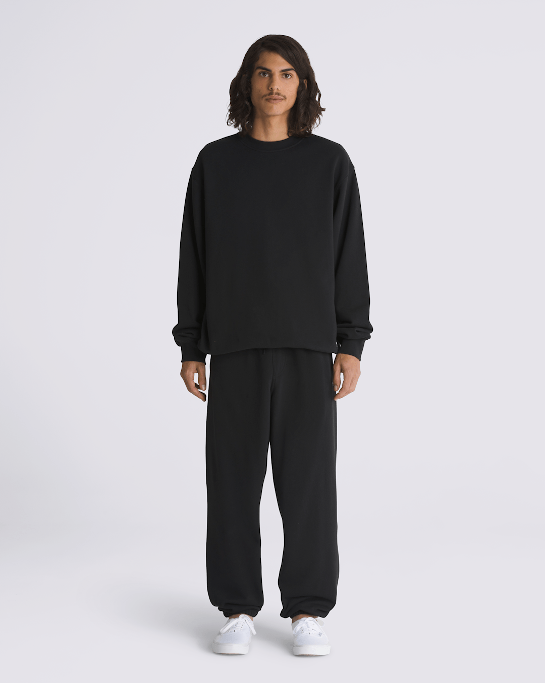 Men Vans Original Standards Loose French Terry Pants in Black