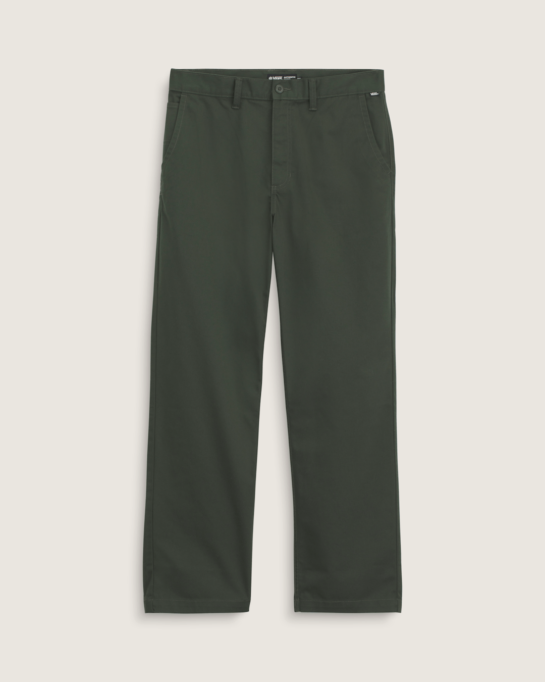 Men Vans Authentic Chino Loose Pants in Dried Kelp Green