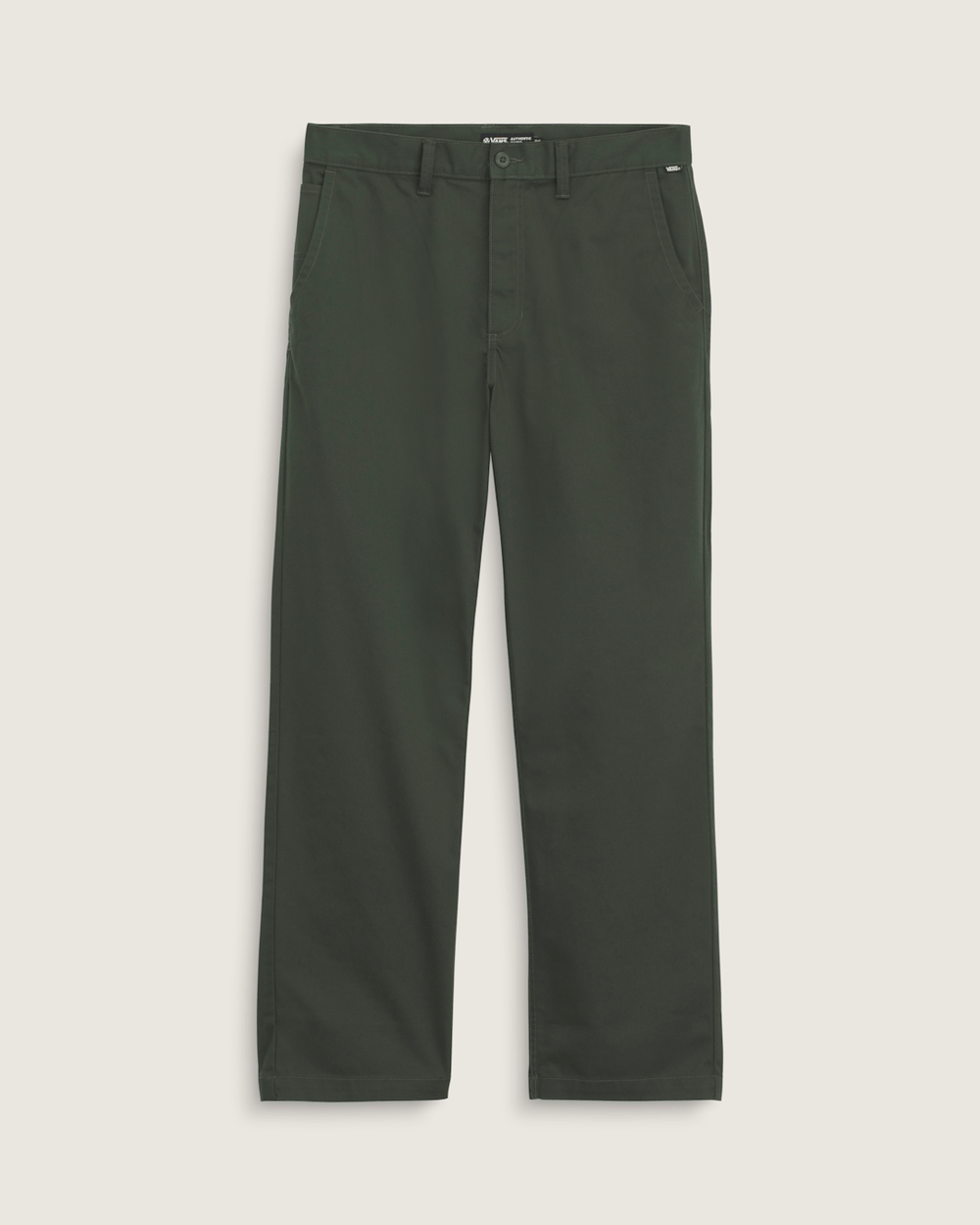 Men Vans Authentic Chino Loose Pants in Dried Kelp Green