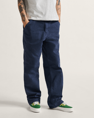 Men Vans Drill Chore Carpenter Vintage Wash Pants in Parisian Night Blue