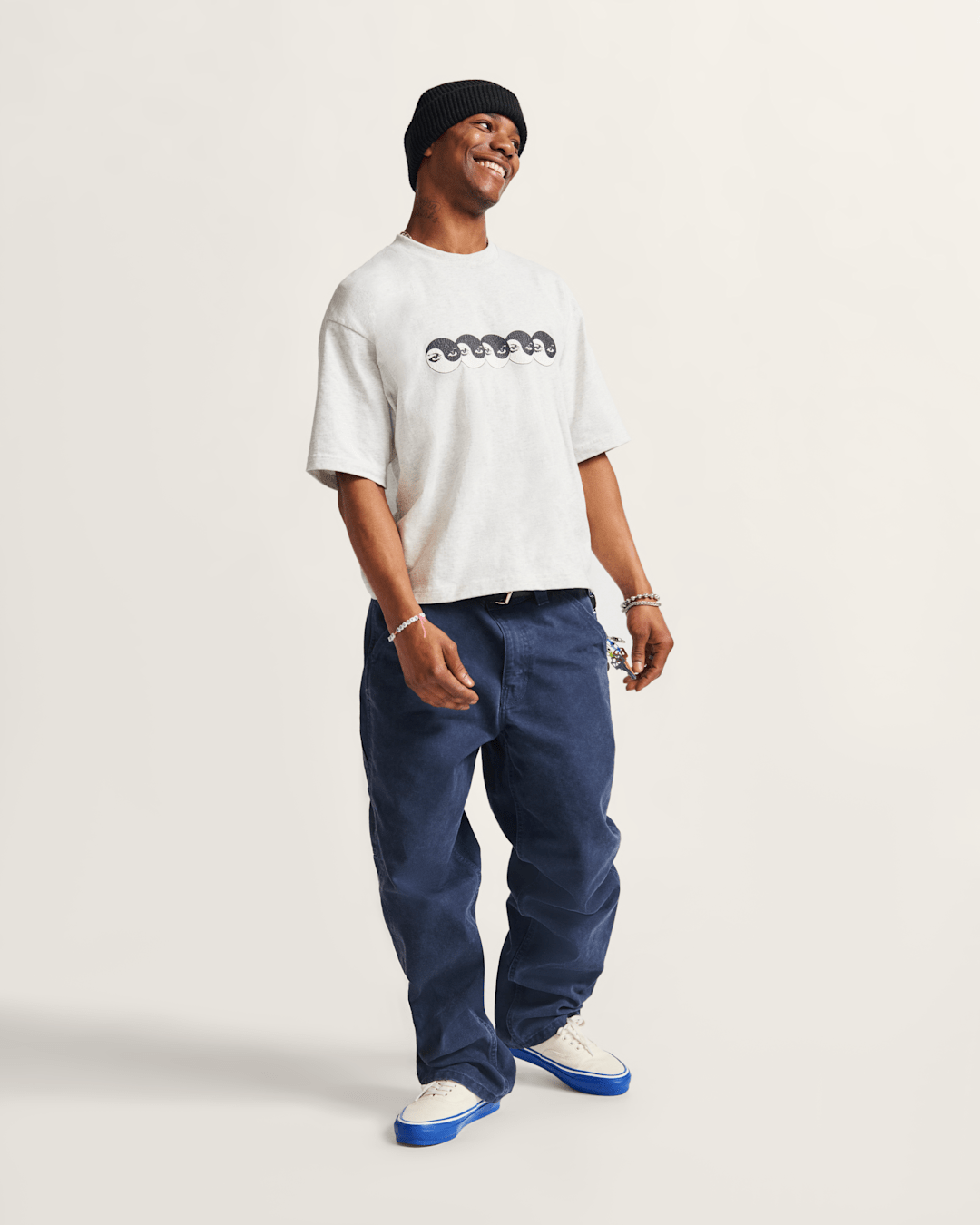 Men Vans Drill Chore Carpenter Vintage Wash Pants in Parisian Night Blue